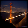 San Francisco Golden Gate Bridge at Night