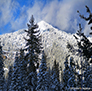 View of one of Mt. Lassen's peaks.