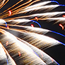 Fireworks over Lake Oroville: Oroville, California.